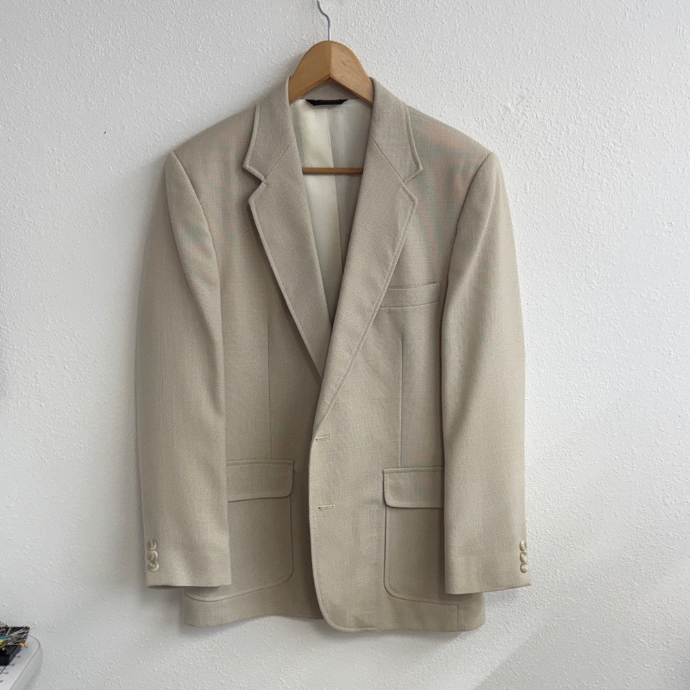 Haggar Men's Beige Blazer